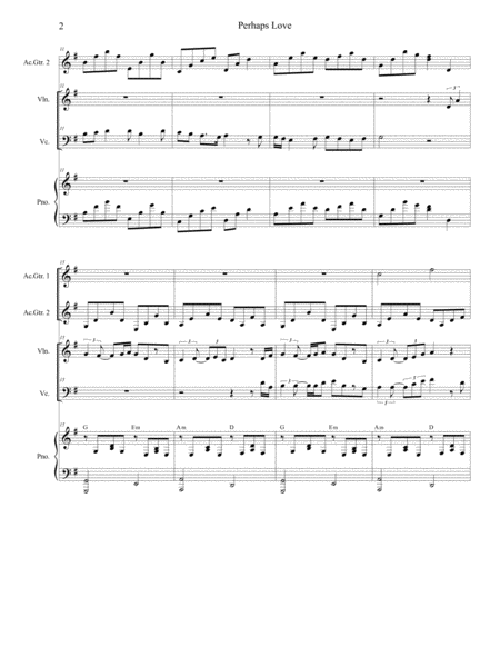 Perhaps Love Duet For Violin And Cello Page 2