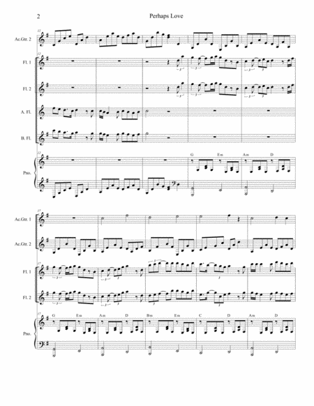 Perhaps Love Flute Quartet Page 2