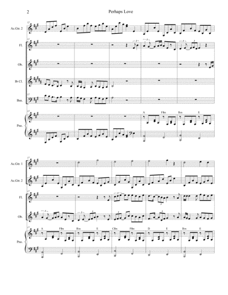 Perhaps Love For Woodwind Quartet Page 2