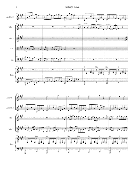 Perhaps Love String Quartet Page 2