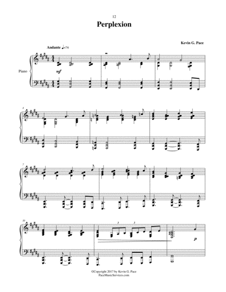 Perplexion Original Piano Solo Page 2