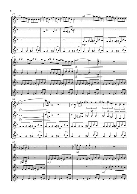 Peter Gunn Quartet For Clarinet Trumpet Cornet B Flat Instrument Combinations Advanced Page 2