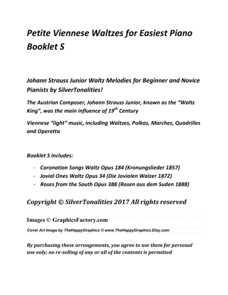 Petite Viennese Waltzes For Easiest Piano Booklet S Page 2
