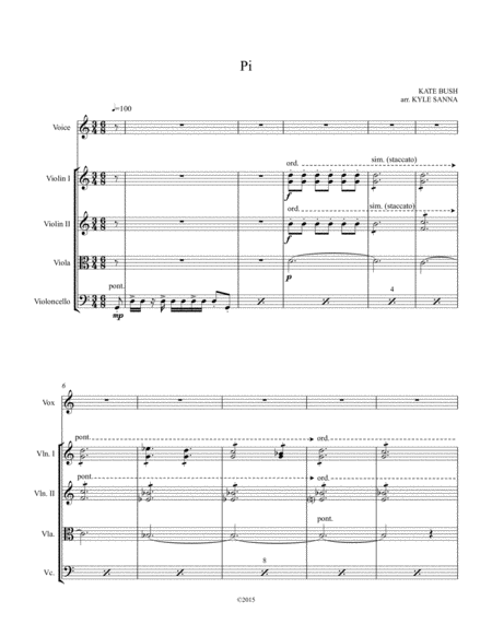 Pi For Voice And String Quartet Page 2