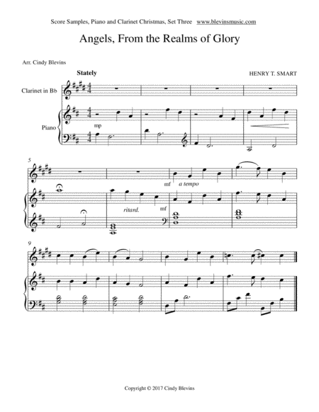 Piano And Clarinet For Christmas Set 3 Five Arrangements For Piano And Bb Clarinet Page 2