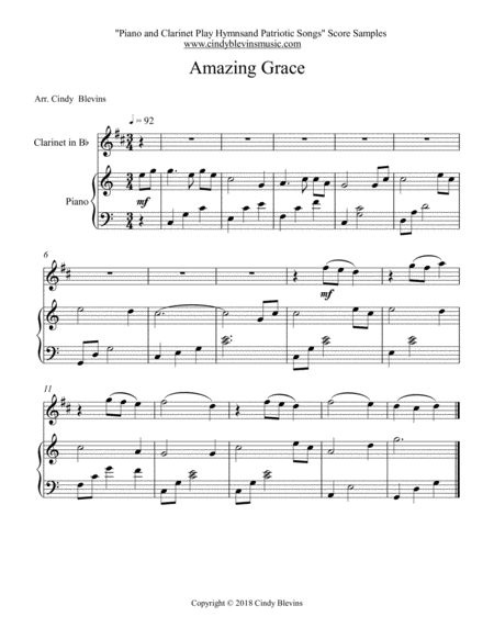 Piano And Clarinet Play Hymns And Patriotic Songs Page 2