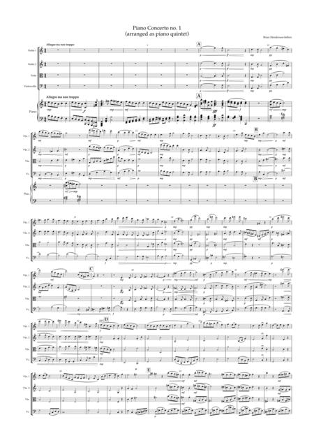 Piano Concerto No 1 Arranged For Piano Quintet Page 2