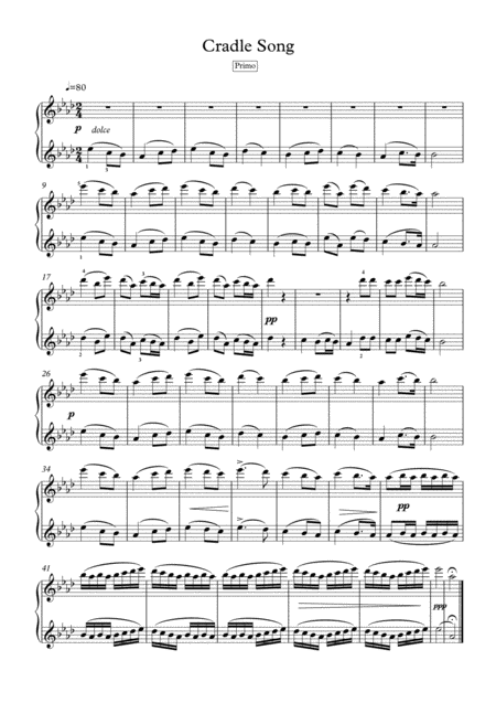 Piano Duets 4 Hands By Reinecke And Splinder Page 2