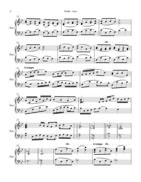 Piano Etude Jesu Page 2