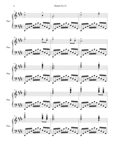 Piano Ilusion No 12 Page 2