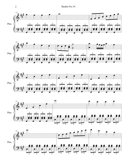 Piano Ilusion No 14 Page 2