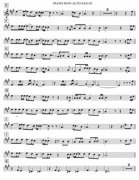 Piano Man Alto Sax Page 2