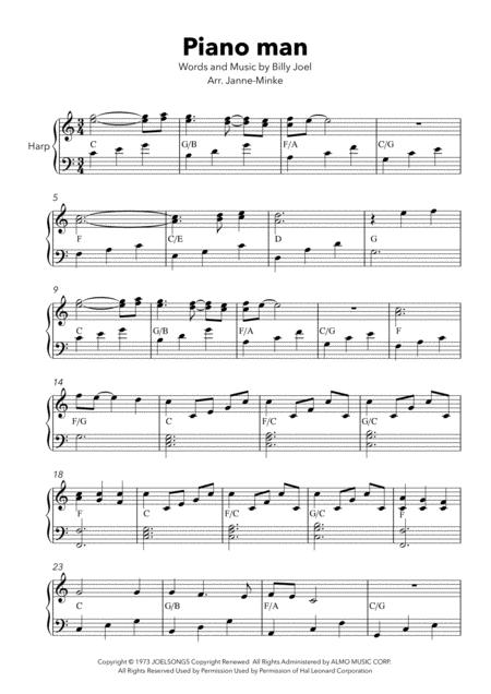 Piano Man Harp Solo Easy Version Page 2