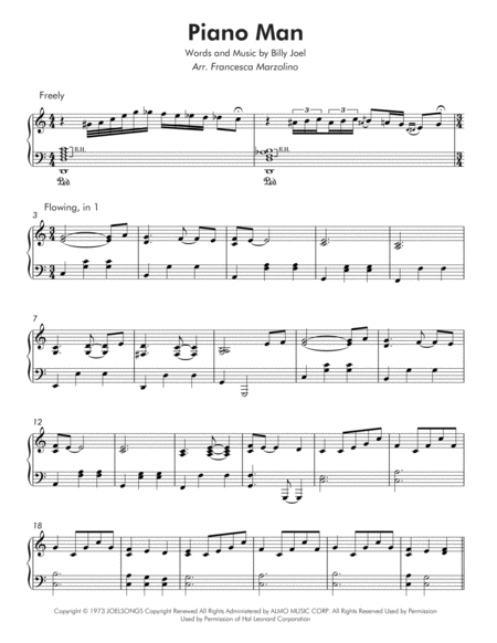 Piano Man Late Intermediate Piano Page 2