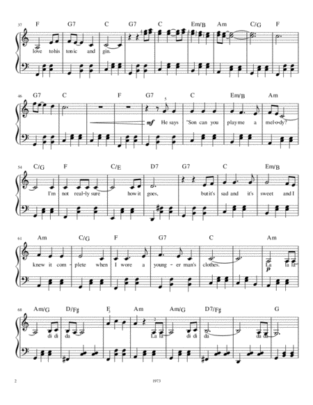 Piano Man Piano Solo Page 2