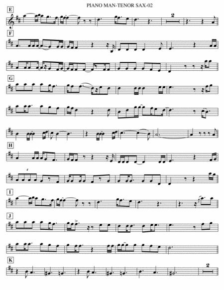 Piano Man Tenor Sax Page 2