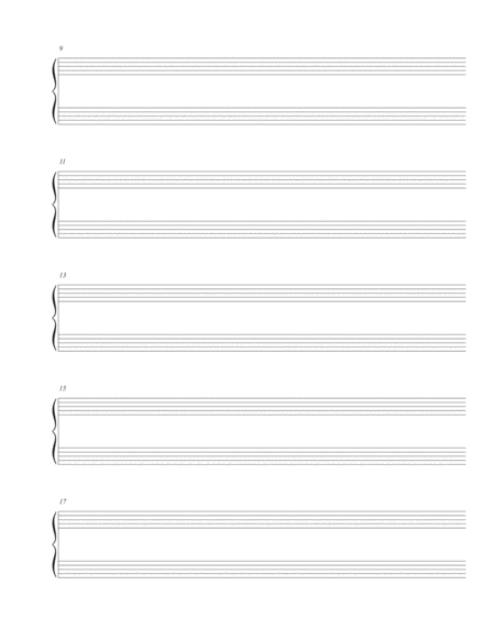 Piano Manuscript Paper Page 2