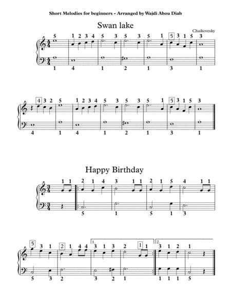 Piano Melodies For Beginners Page 2