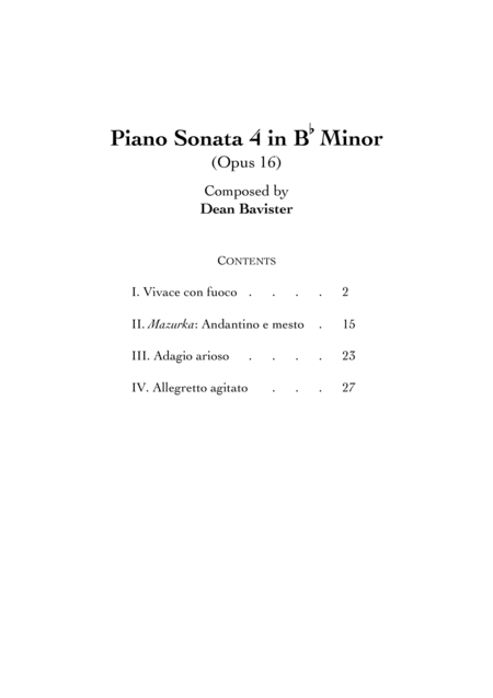 Piano Sonata 4 In B Flat Minor Opus 16 Page 2