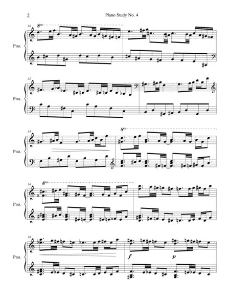 Piano Study No 4 Page 2