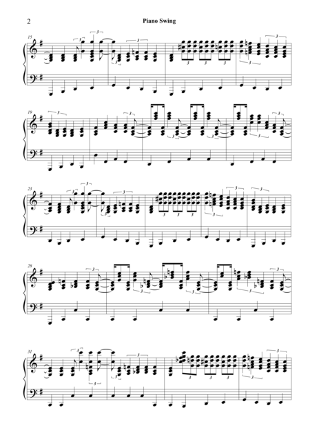 Piano Swing Little Italy Cs519 Piano Solo Page 2