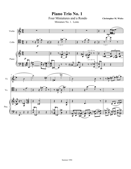 Piano Trio No 1 Four Miniatures And A Rondo Page 2