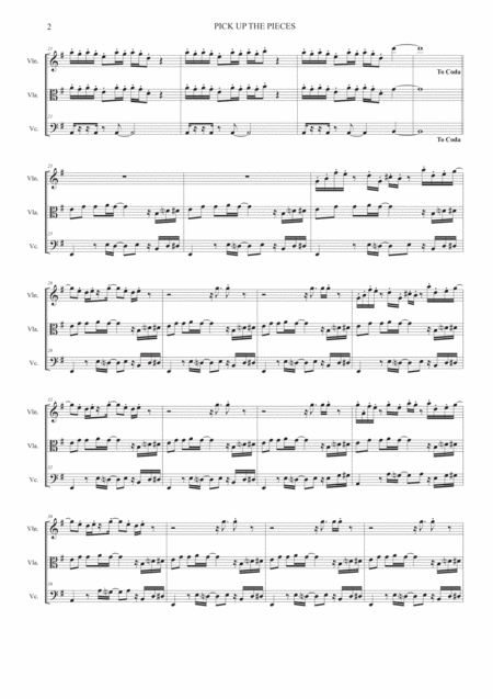 Pick Up The Pieces String Trio Page 2