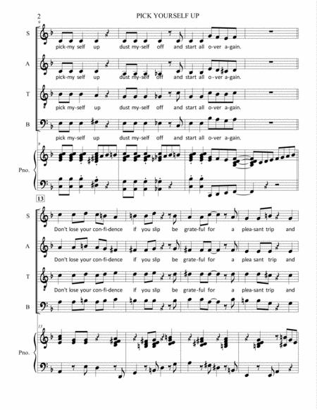 Pick Yourself Up Satb Piano Latin Page 2