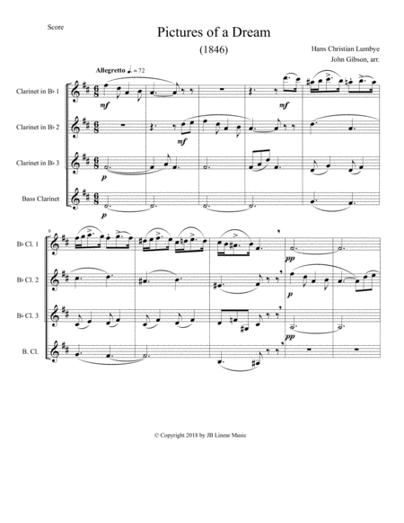 Pictures Of A Dream For Clarinet Quartet Page 2