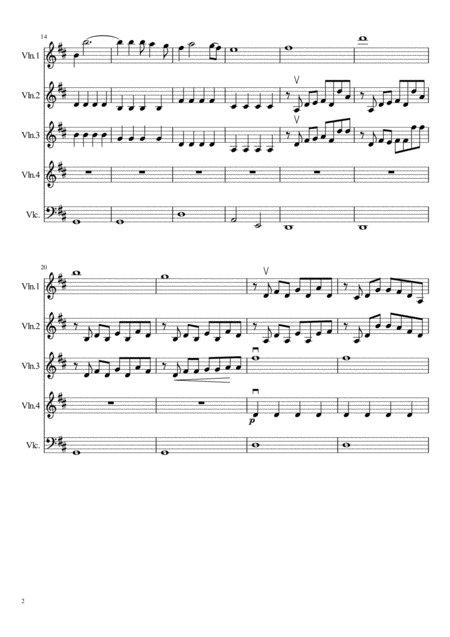 Piece For Strings Page 2