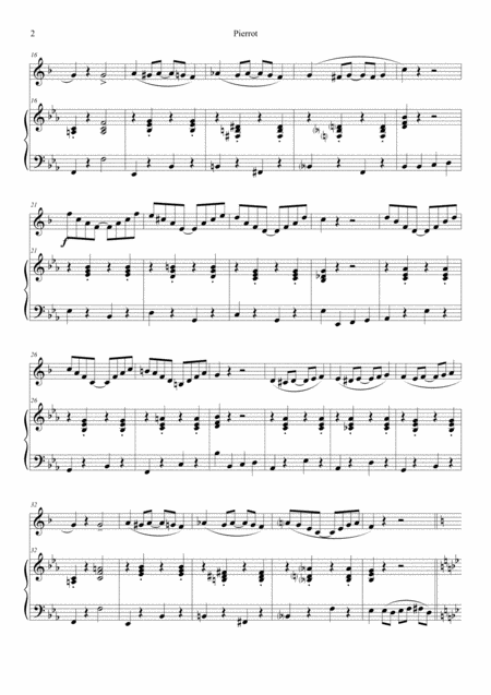 Pierrot The London Rag For Clarinet And Piano Page 2