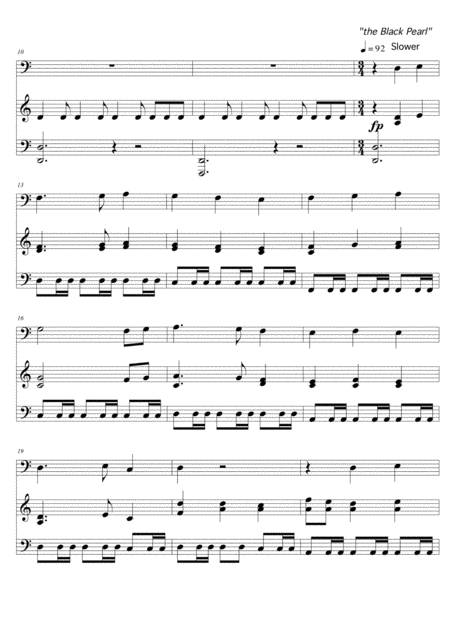 Pirates Of The Caribbean For Cello Piano Page 2