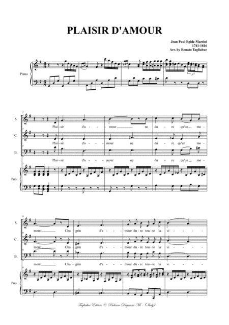 Plaisir D Amour Arr Per Sab Choir And Piano Pdf Files With Embedded Mp3 Files Of The Individual Parts Page 2