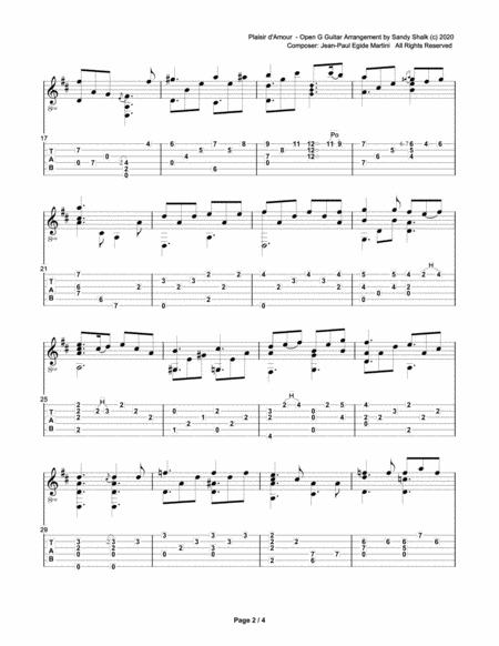 Plaisir D Amour Open G Fingerstyle Guitar Page 2