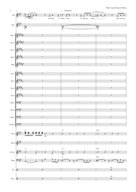 Please Come Home For Christmas Male Vocal With Big Band Key Of A 98 Degrees Page 2