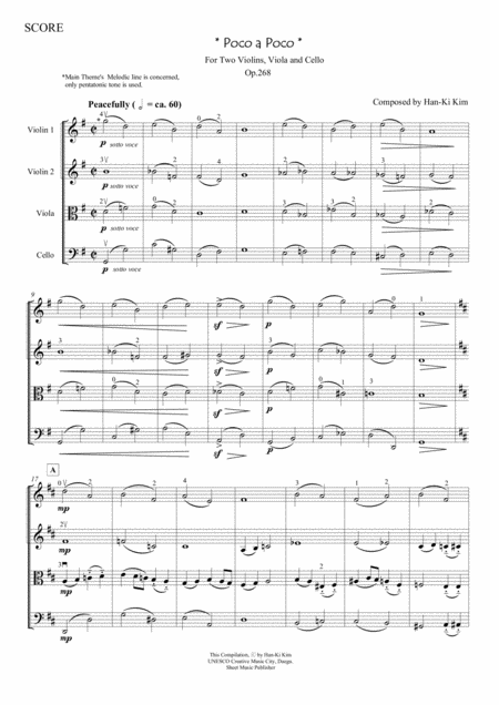 Poco A Poco For String Quartet Page 2