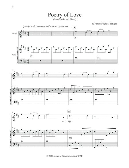 Poetry Of Love Violin Piano Page 2