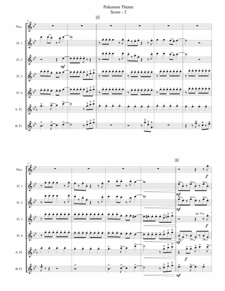 Pokemon Theme For Flute Choir Page 2