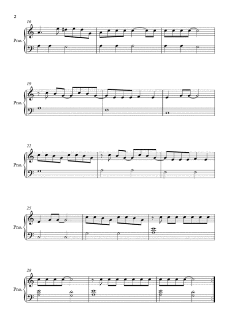 Poker Face A Minor By Lady Gaga Easy Piano Page 2