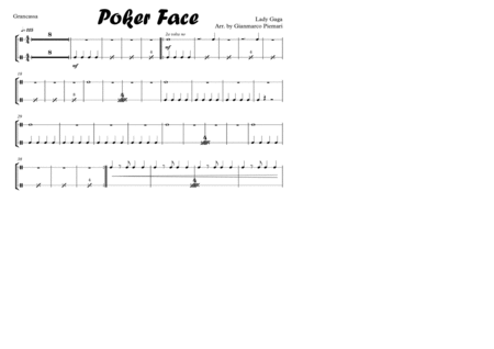 Poker Face With Double Trombones Graphic Solo And Drums Solo Page 2