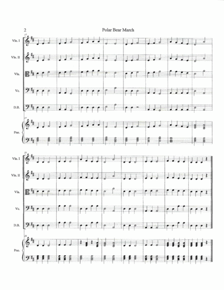 Polar Bear March String Ochestra Set Page 2