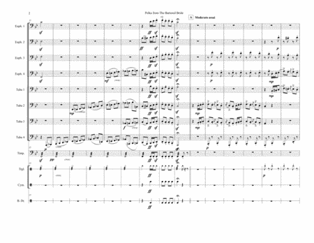 Polka From The Bartered Bride For Tuba Ensemble With Percussion Page 2