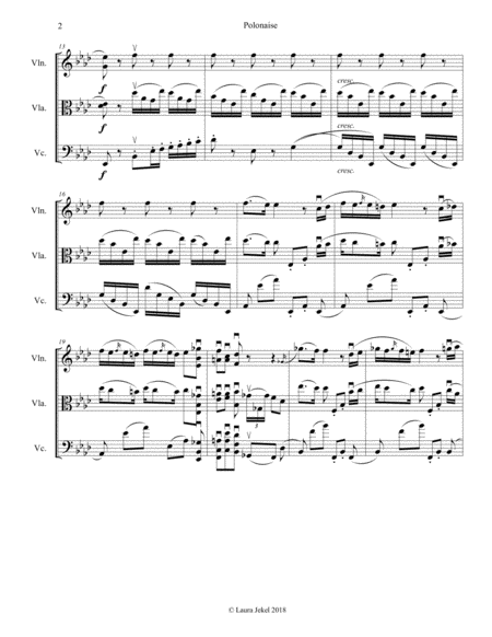 Polonaise Op 53 By Chopin For String Trio Page 2