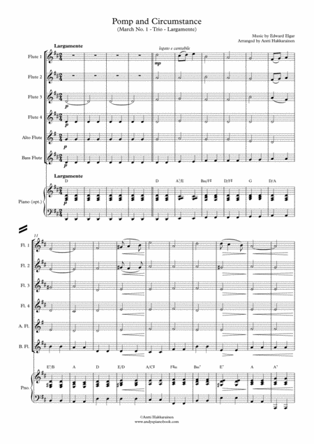 Pomp And Circumstance Flute Choir Page 2