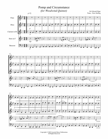 Pomp And Cirumstance For Woodwind Quintet Page 2