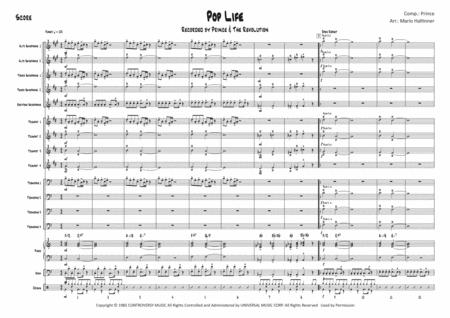 Pop Life Prince Jazz Ensemble Score Parts Page 2