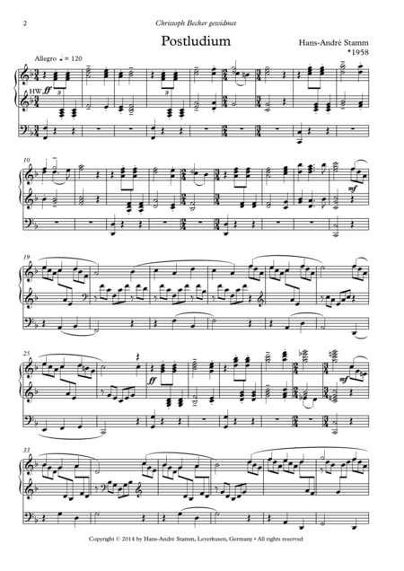 Postludium For Organ Page 2