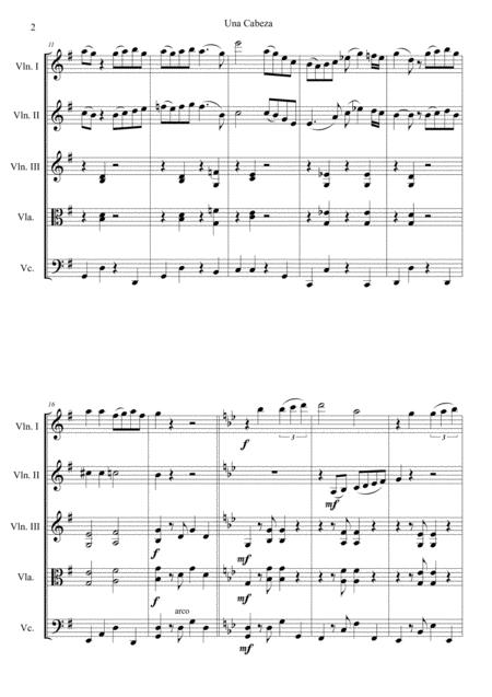 Pour Una Cabeza For String Quartet Page 2