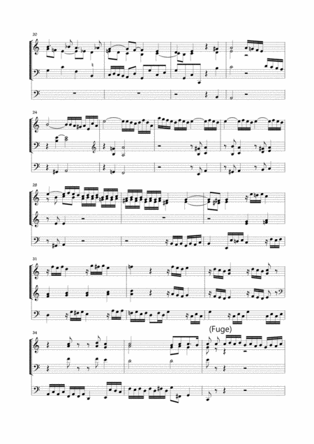 Praeludium Fugue And Ciacona Buxtehude Buxwv 137 For Organ 3 Staff Page 2