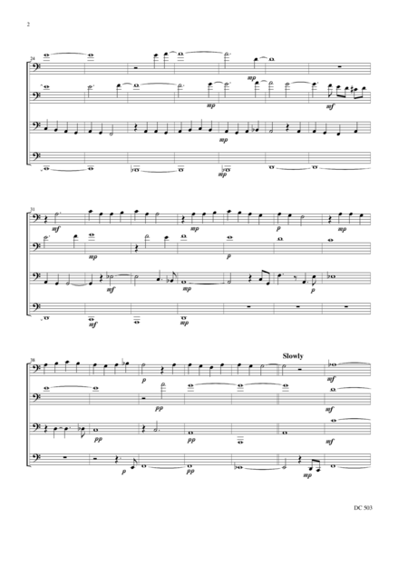 Prayer Before The Close Of Day Tuba Quartet Page 2